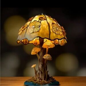 Mushroom Style Decorative Table Lamp | Colorful Fantasy Accent Light